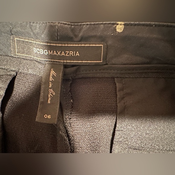 BCBGMaxAzria BLACK ELLIOT STRAIGHT LEG TROUSERS Size 6 - Picture 10 of 15